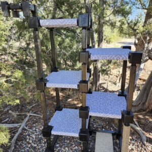 SLEVELS 6 Tier Cat Tree - Ebony