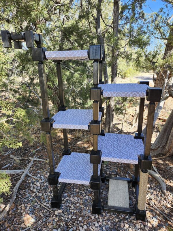 SLEVELS 6 Tier Cat Tree - Ebony