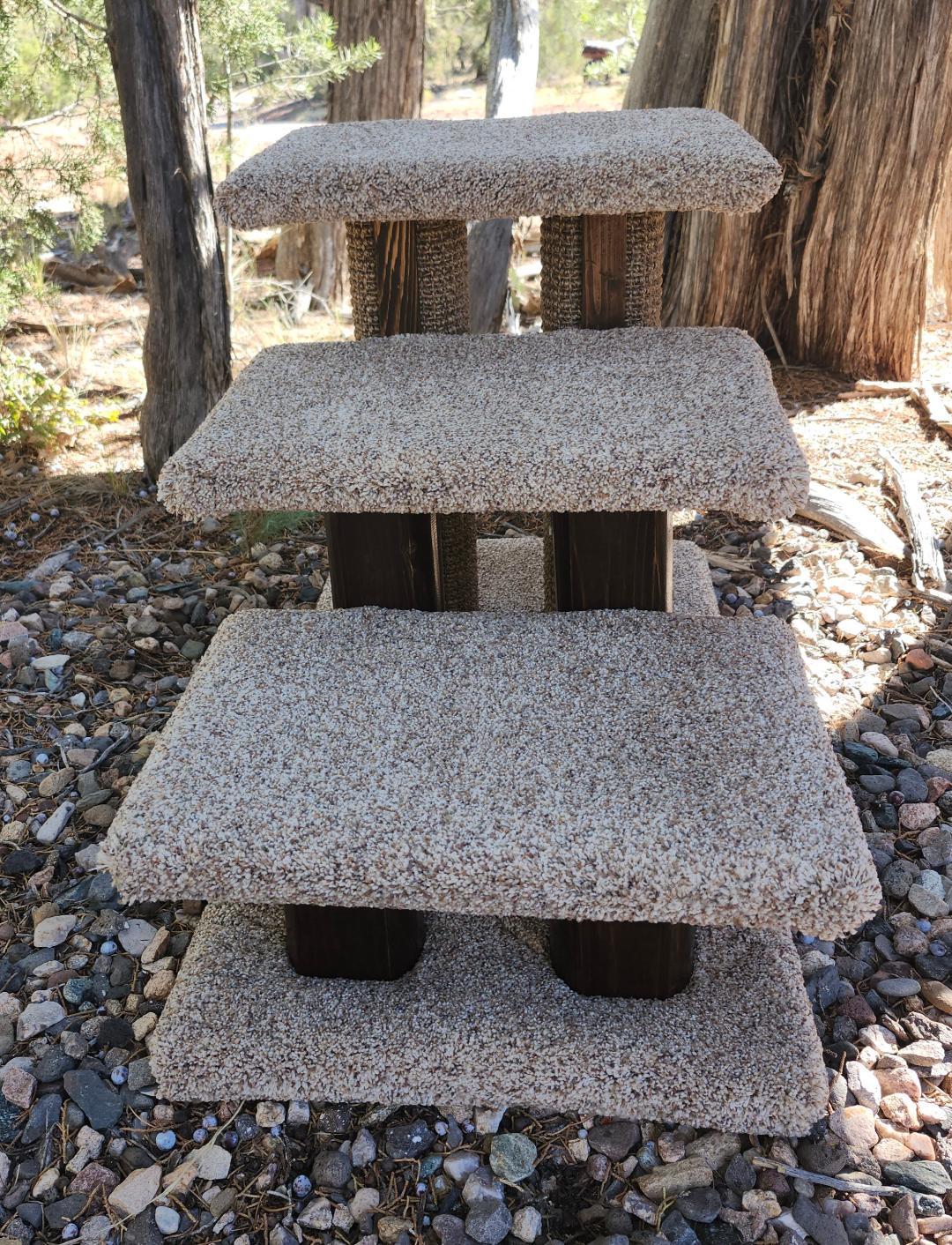 3 Step Pet Stairs Sisal Scratcher - Image 3